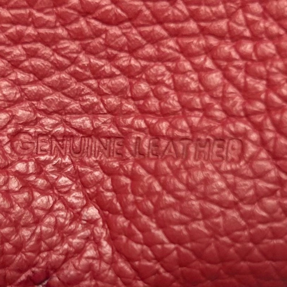 Red Leather Kiss‎ Lock Coin Purse Change Wallet Small Clutch Bag - Picture 2 of 5